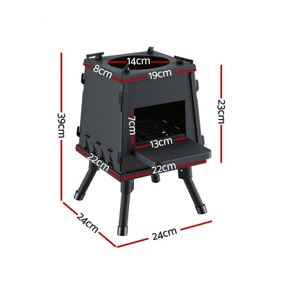 Portable Fire Pit BBQ Stove