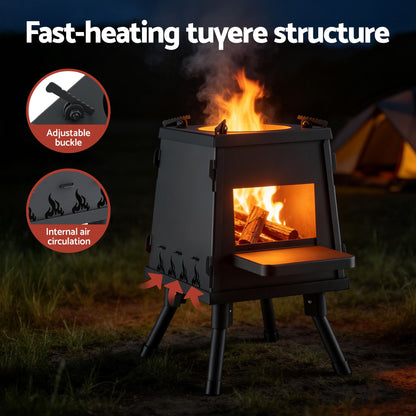 Portable Fire Pit BBQ Stove