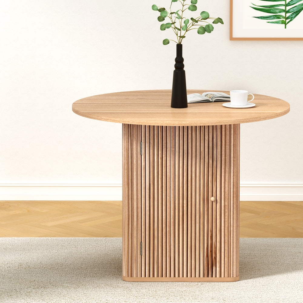Rene Dining Table - Natural - 100cm