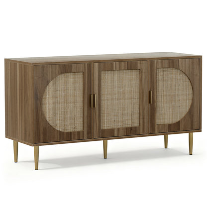 Anya Rattan Buffet Sideboard – Natural Oak