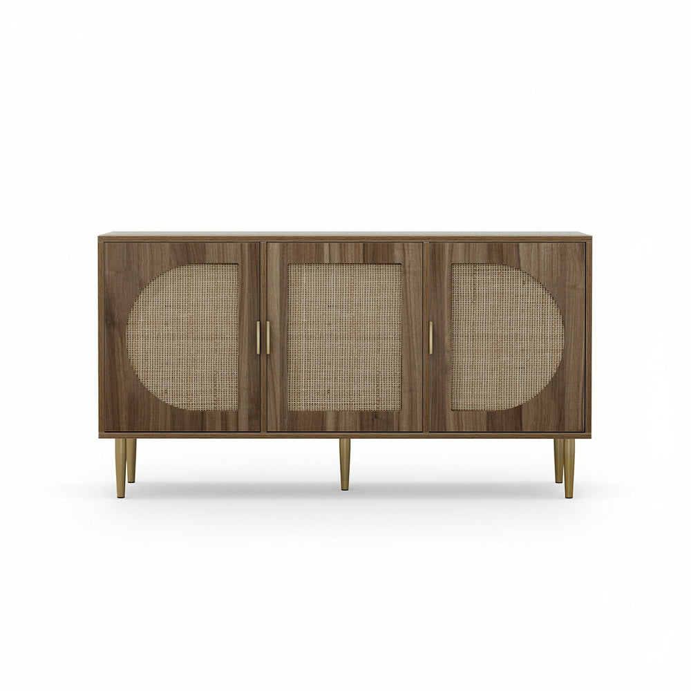 Anya Rattan Buffet Sideboard – Natural Oak