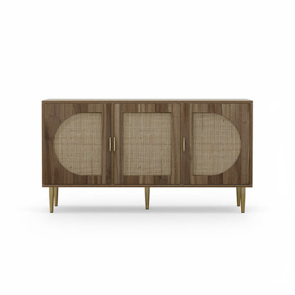 Anya Rattan Buffet Sideboard – Natural Oak