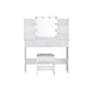 Serenity Dressing Table Set with Makeup Mirror - White