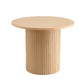 Raven Round Fluted Coffee / Side Table - Natural