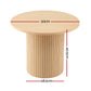 Raven Round Fluted Coffee / Side Table - Natural