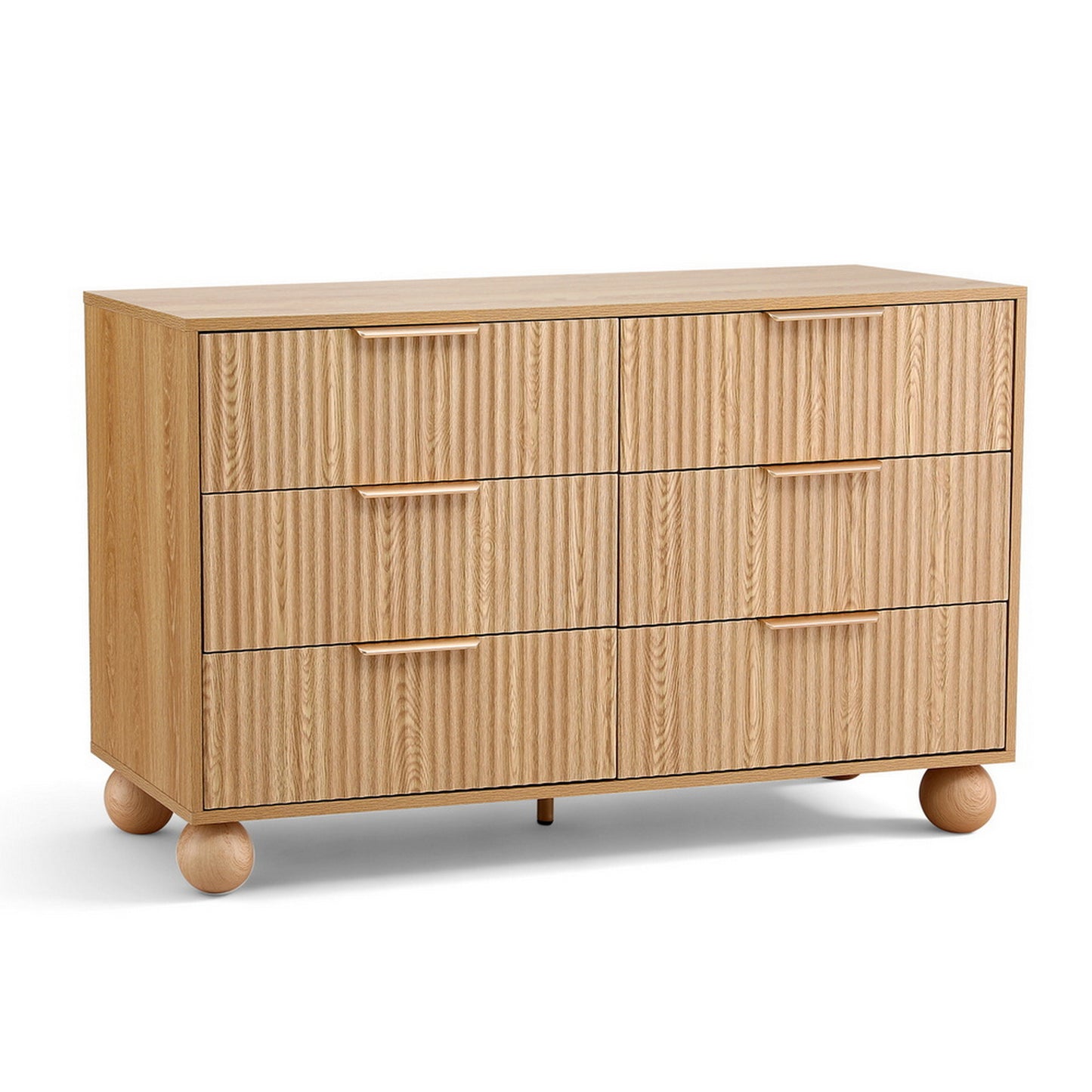 Tova 6 Drawer Dresser - Natural Pine