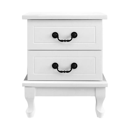 Opal Bedside Table - White
