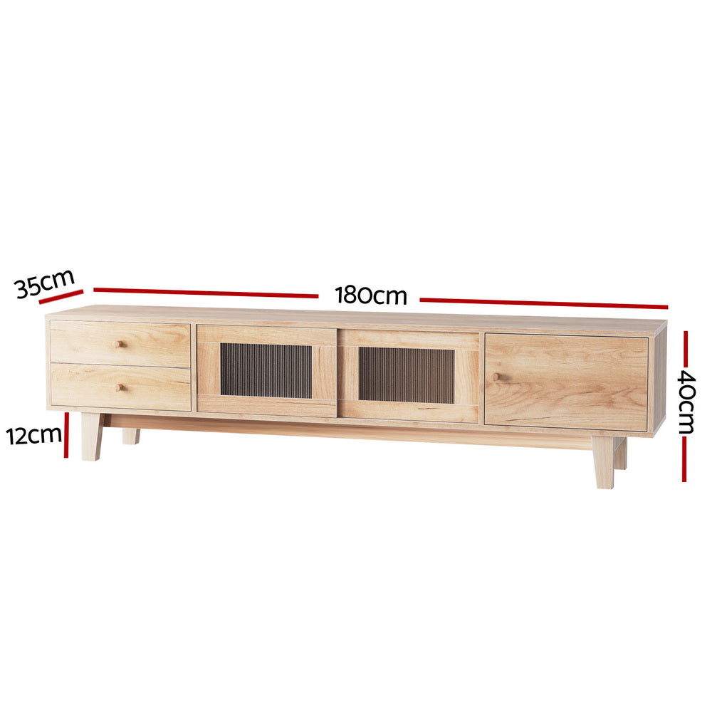 Ari TV Cabinet Entertainment Unit 180CM - Furniture Hire