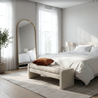 Halo Arched Floor Length Mirror – Gold | Signature Series