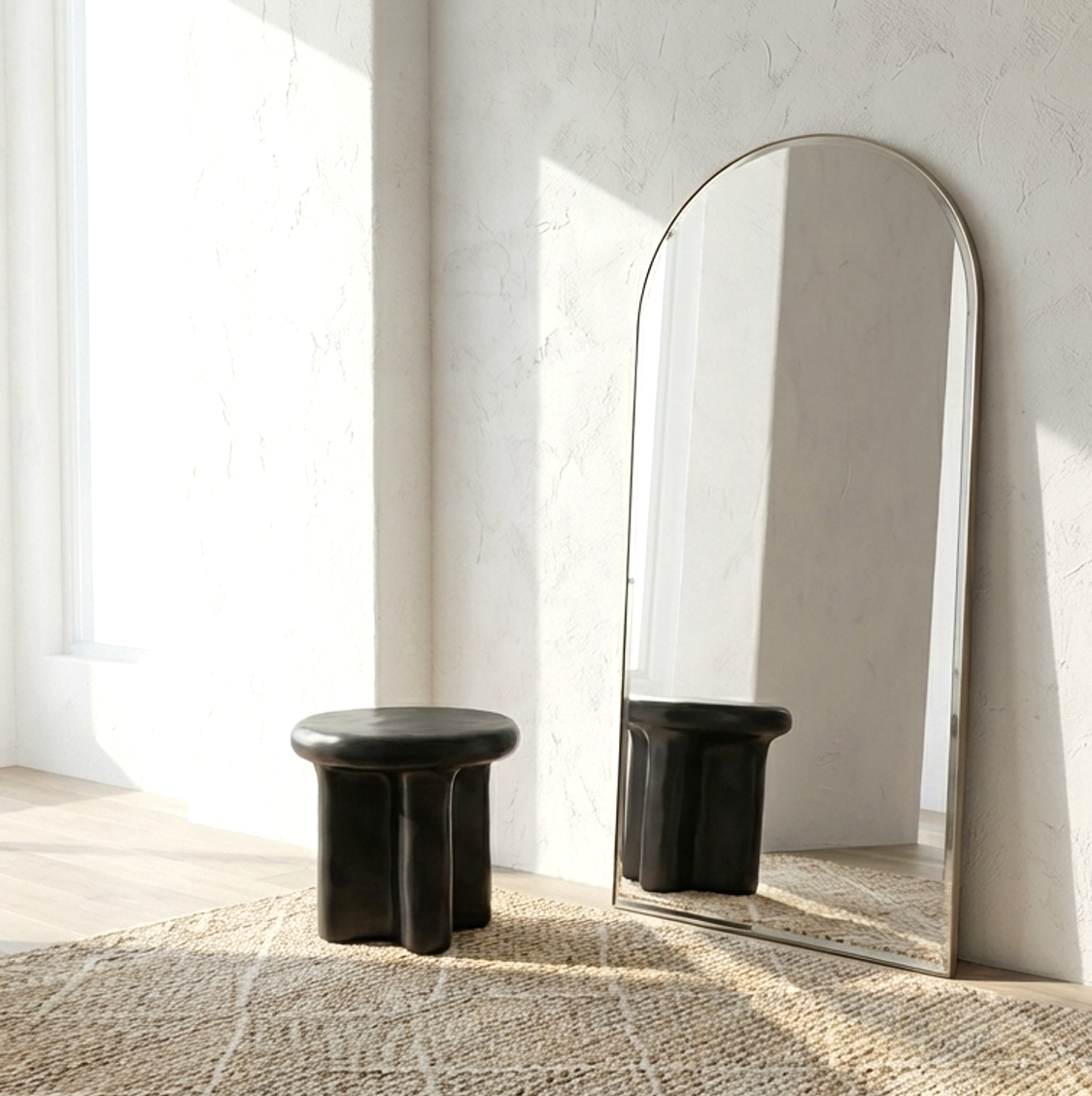 Halo Arched Floor Length Mirror – Gold | Signature Series