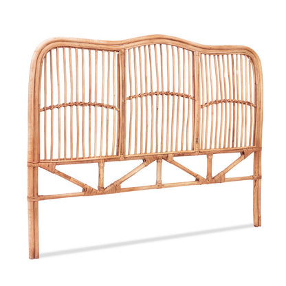 Harlowe Bed Headboard Rattan - Double