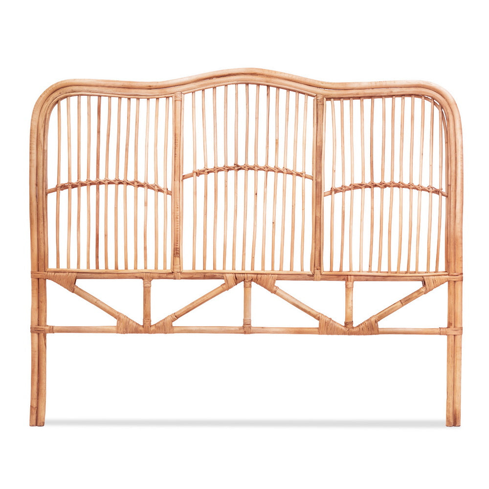 Harlowe Bed Headboard Rattan - Double
