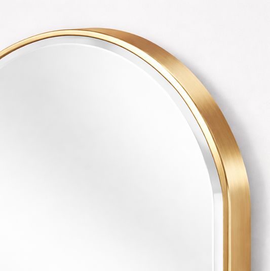 Halo Arched Floor Length Mirror – Gold | Statement Mirror by Interior Ave