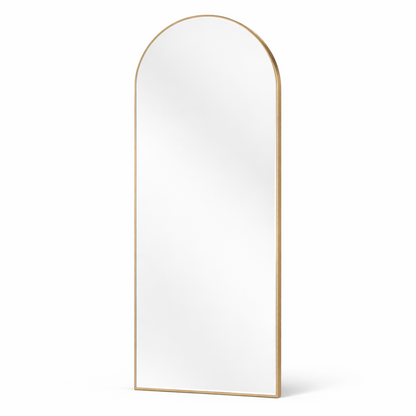 Halo Arched Floor Length Mirror – Gold | Statement Mirror by Interior Ave
