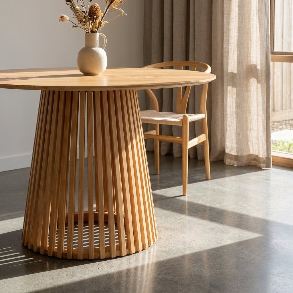 Haven Silhouette Dining Table - 110cm - Natural – premium furniture by Interior Ave