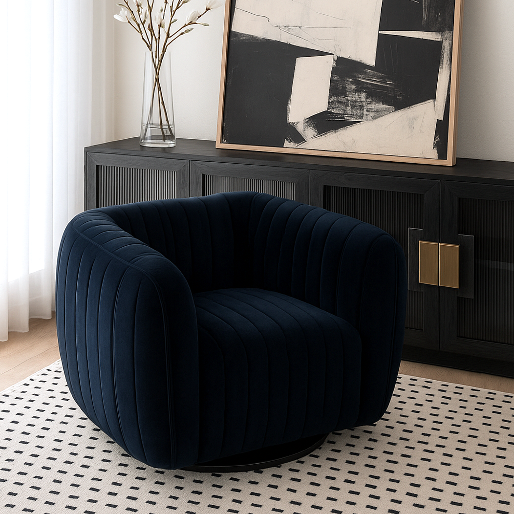 Havana Accent Chair - Indigo