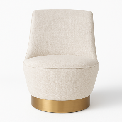 Chateau Swivel Accent Chair Vanilla Oat