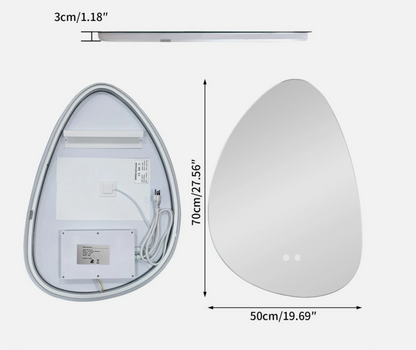 Irregular Frameless LED Bathroom Mirror