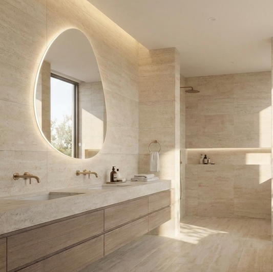 Irregular Frameless LED Bathroom Mirror
