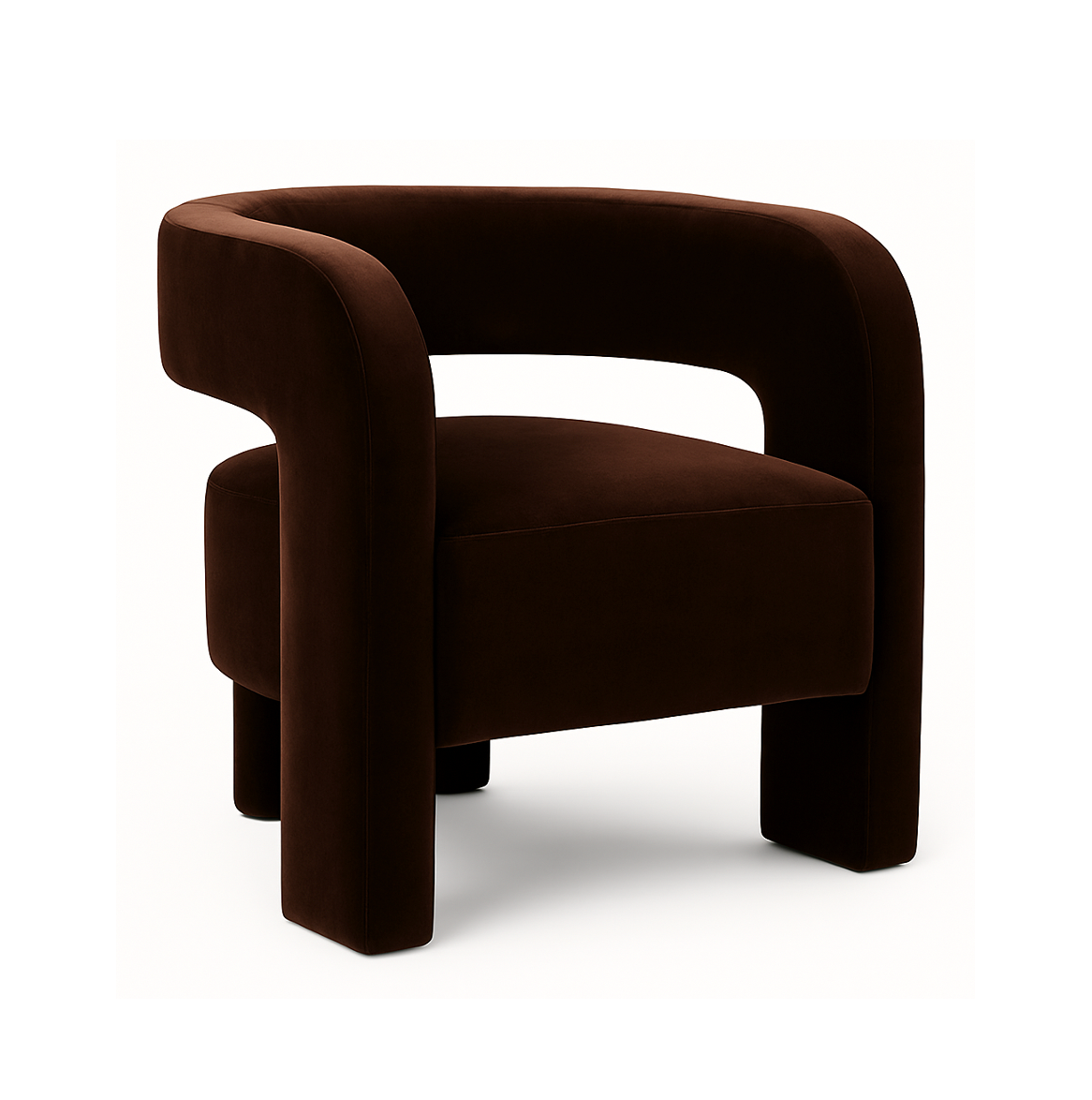 Portia Arm Chair Espresso Velvet