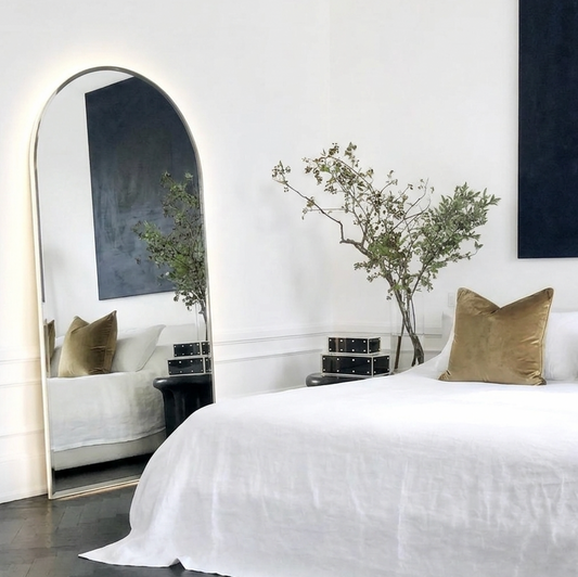 Halo Arched LED Wall Mirror – Backlit Statement Mirror