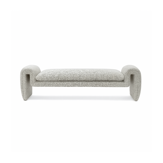Solace Bench - Salt + Pepper