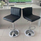 IMPERIAL BLACK BAR STOOLS - Set of 2