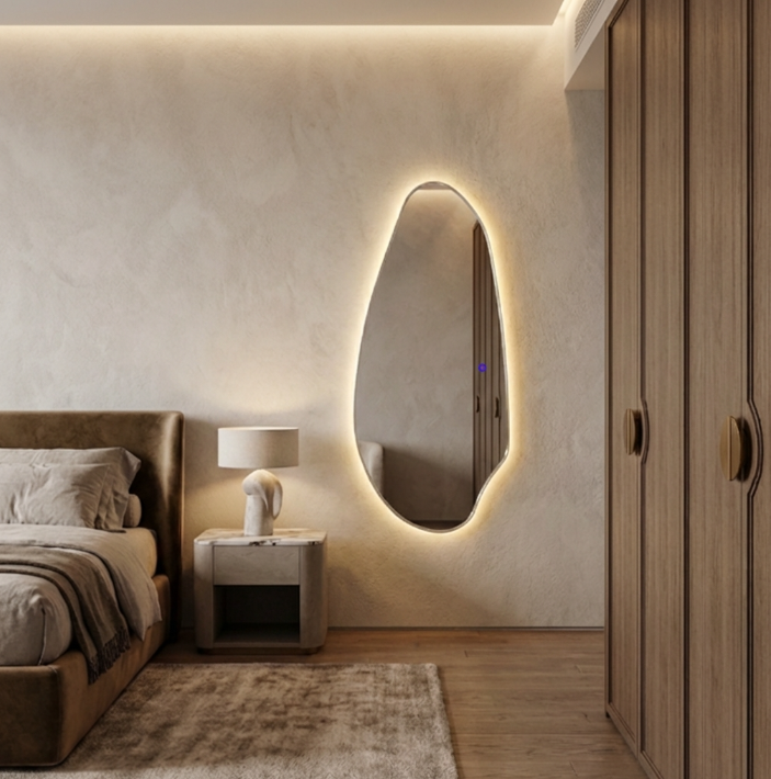 Jewel Irregular Illuminated Mirror - Statement Mirror by Interior Ave