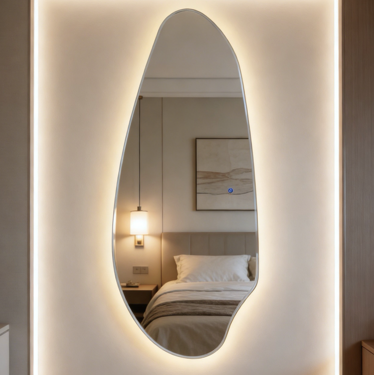 Jewel Irregular Illuminated Mirror - Statement Mirror by Interior Ave