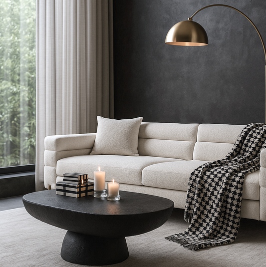 Korra Coffee Table - Black Stone