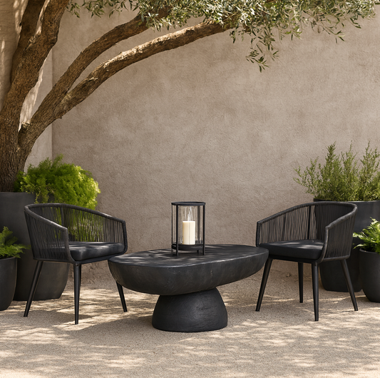 Korra Coffee Table - Black Stone