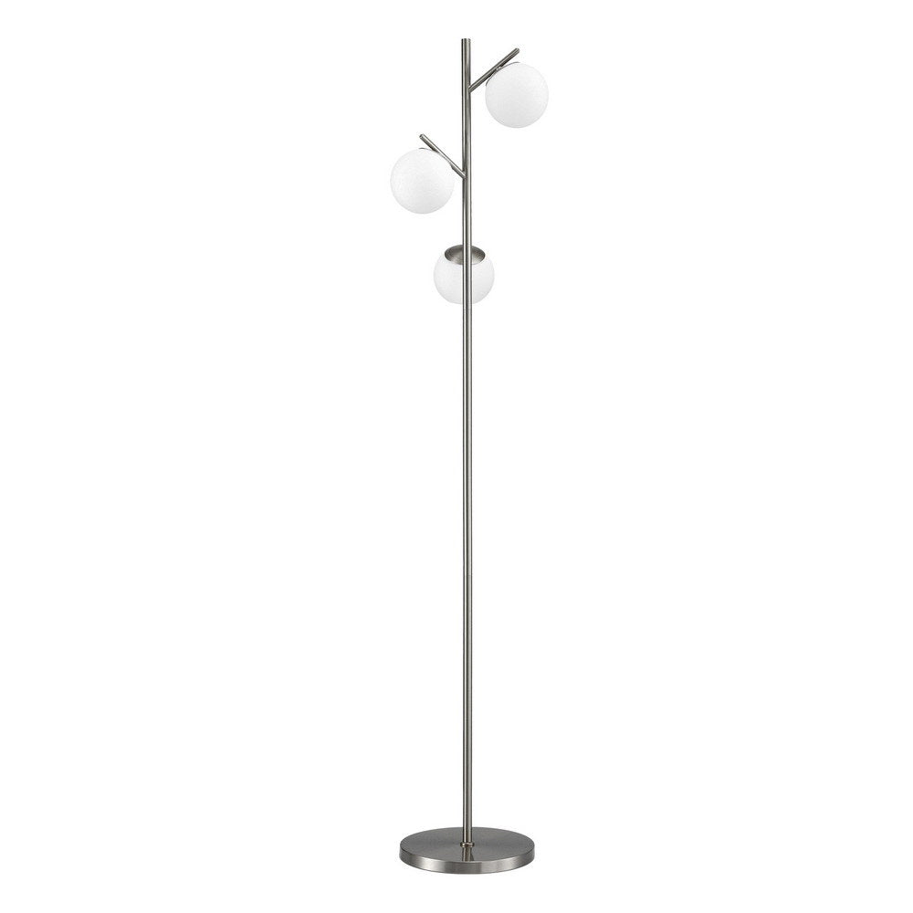 Opal 3-Light Tree Floor Lamp - Silver