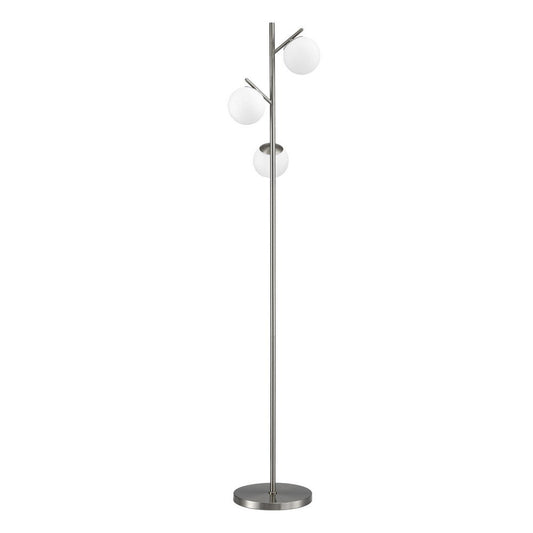 Opal 3-Light Tree Floor Lamp - Silver