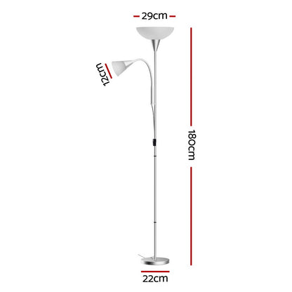 Icona Floor Lamp - Silver