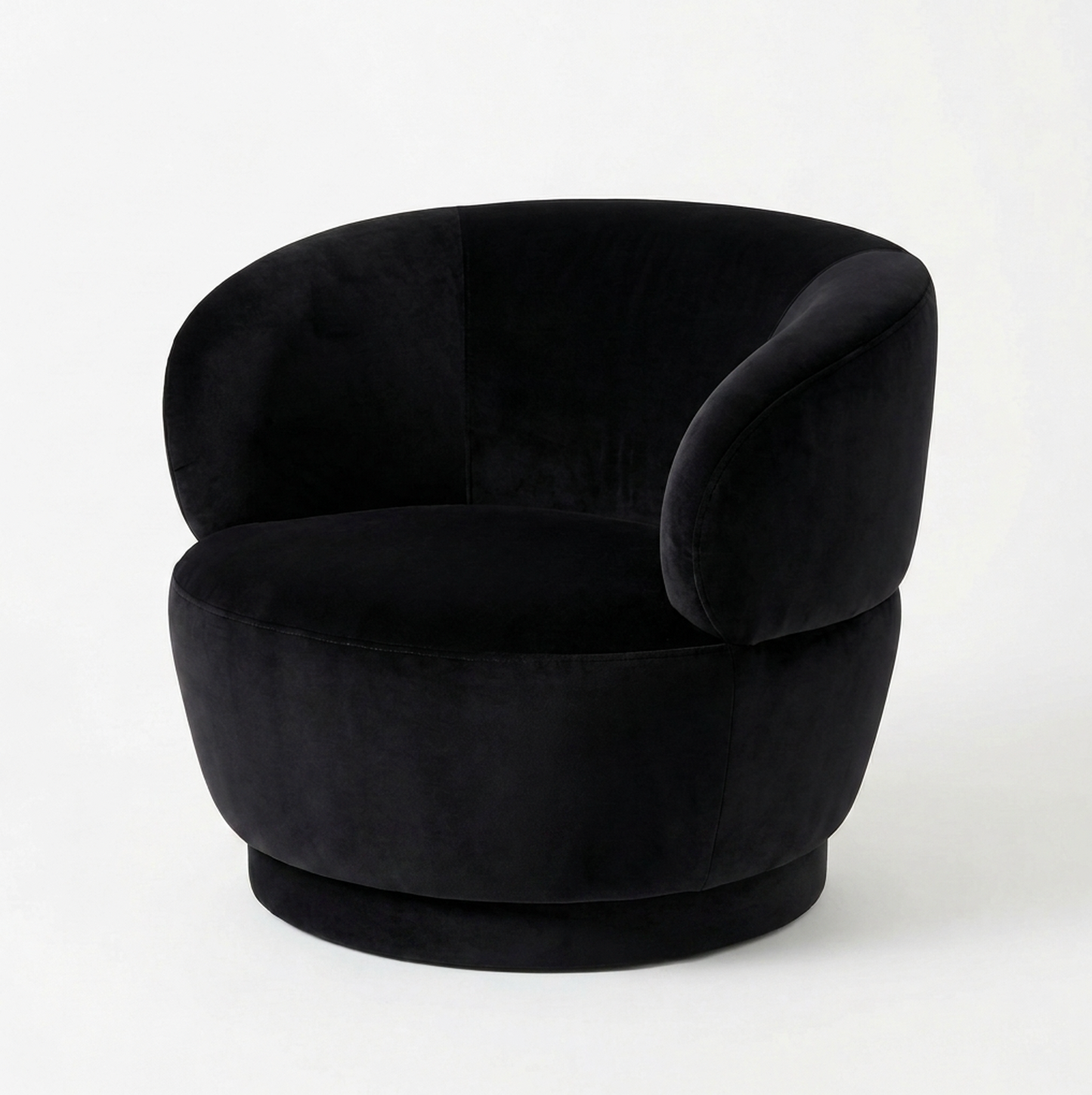 Luna Swivel Armchair - Black