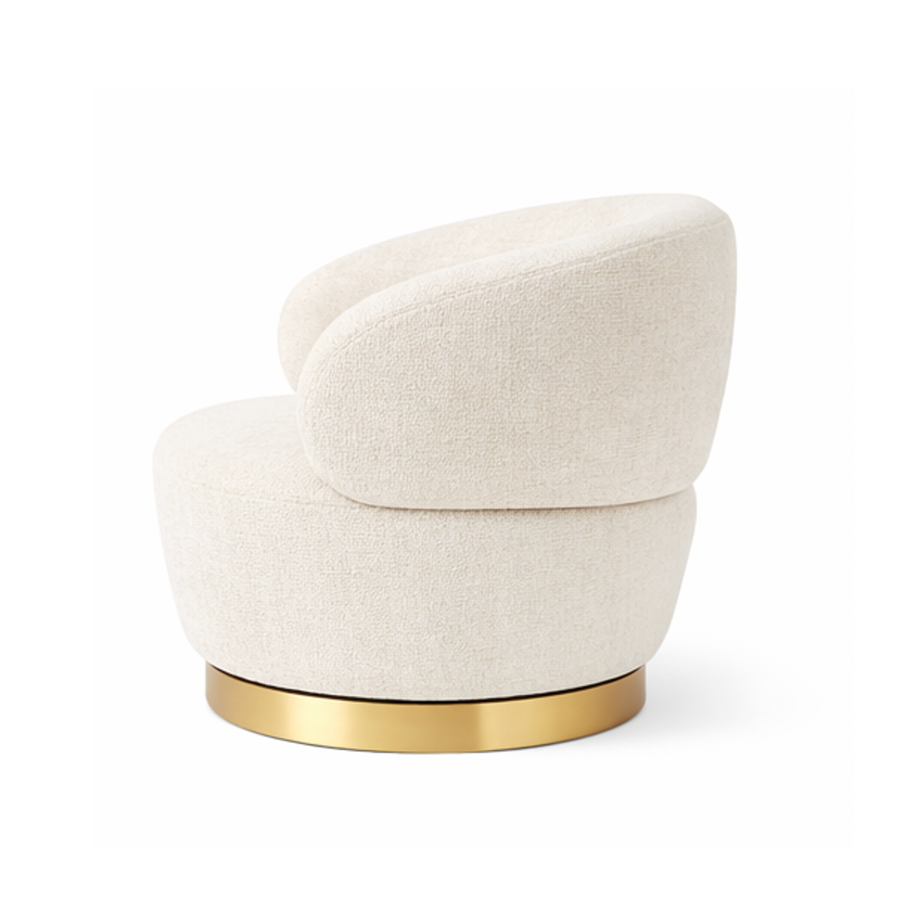 Luna Swivel Armchair - Vanilla Oat | Designer Accent Chair by Interior Ave