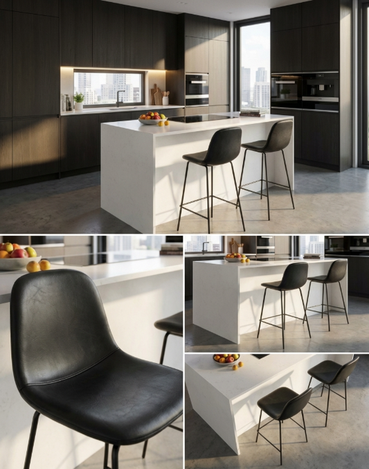 Marlo Black - Designer Bar Stool by Interior Ave