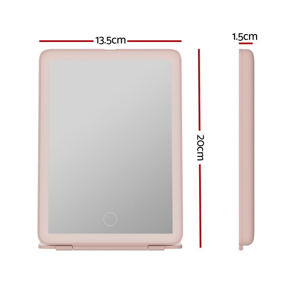 Compact Travel Makeup Mirror - Pink