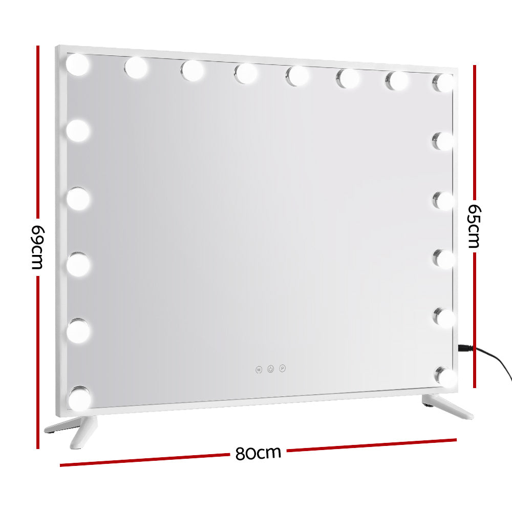 HOLLYWOOD GLAM FRAMED LED VANITY MAKEUP MIRROR - LGE