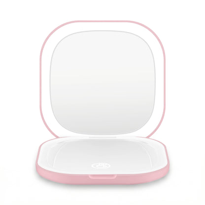 Aura LED Compact Mirror - Pink