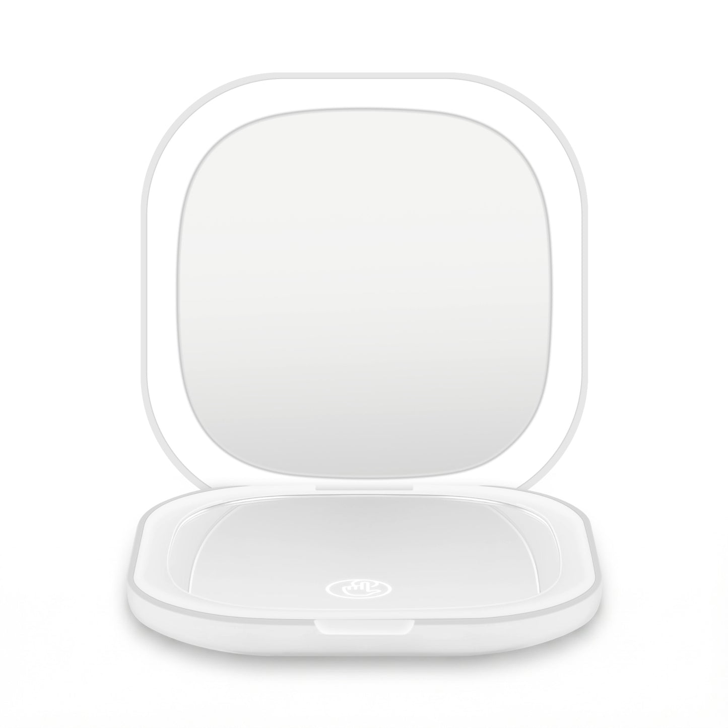 Aura LED Compact Mirror - White