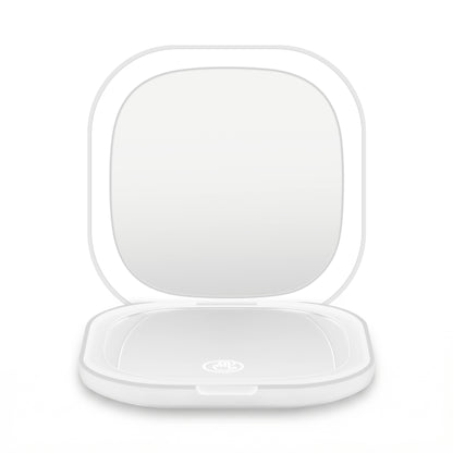 Aura LED Compact Mirror - White