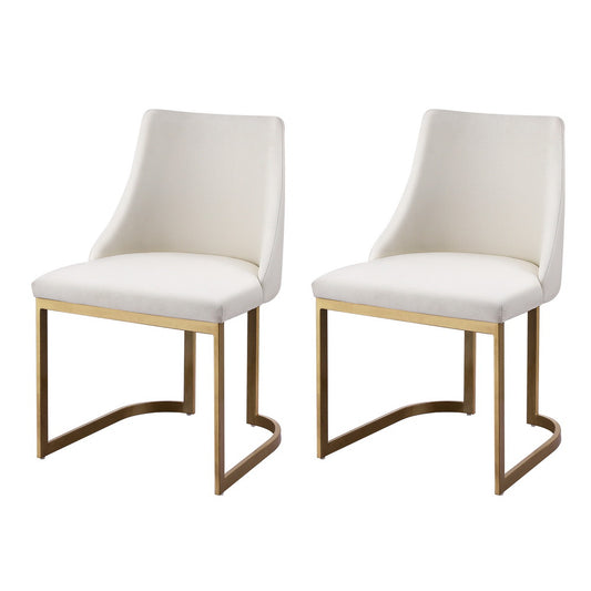 GIA BEIGE DINING CHAIR - SET OF TWO