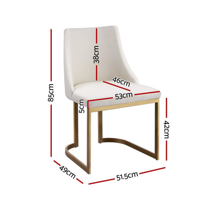 Gia Beige Dining Chair - Set of Two