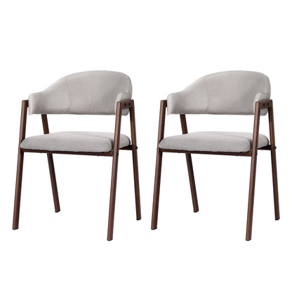 Camille Grey Chair - Set of Two