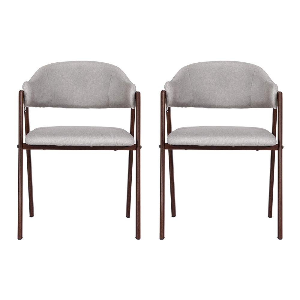 CAMILLE GREY CHAIR - SET OF TWO