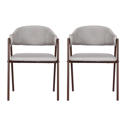 Camille Grey Chair - Set of Two