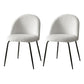 Caspa White Boucle Vanity Chair