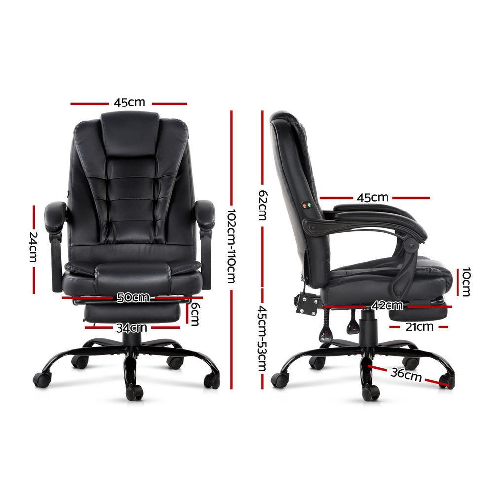 Executive Massage Office Chair - Black