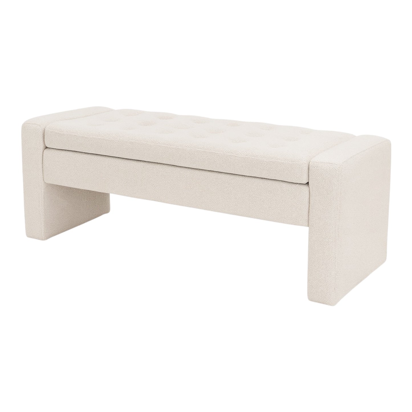 Milan Storage Bench - Vanilla Oat | Modern Bedroom Bench by Interior Ave